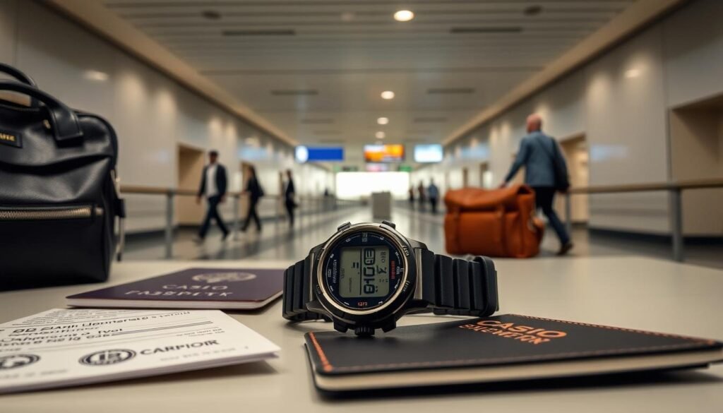 Traveling with Casio F91W